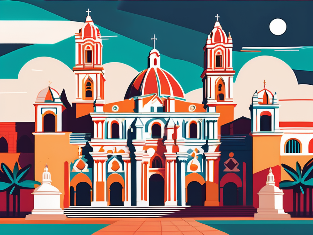 Iconic landmarks in santo domingo