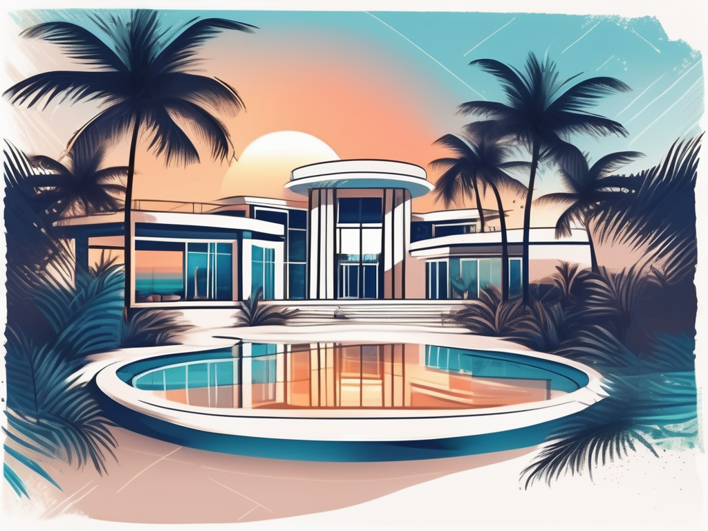 A luxurious resort in the dominican republic