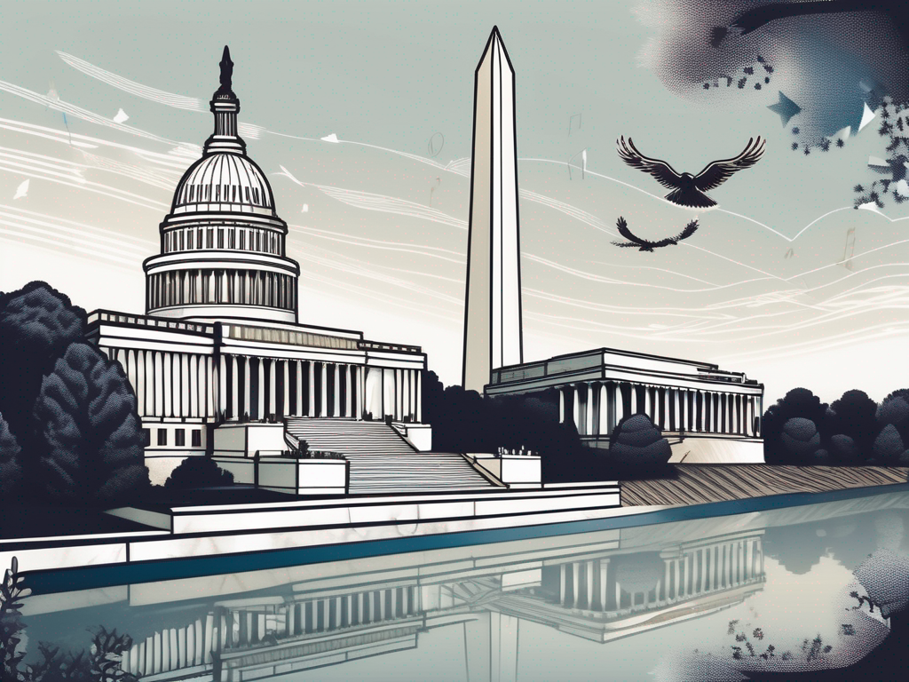 Iconic washington d.c. landmarks such as the capitol building