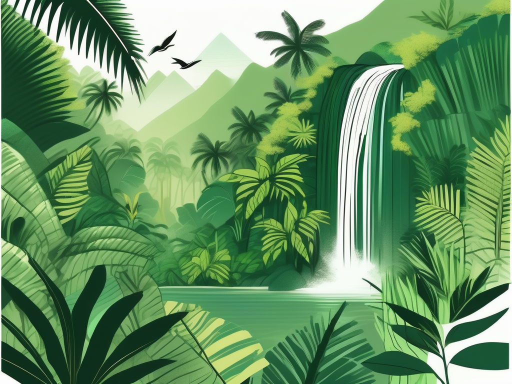 The lush green landscapes of the dominican republic